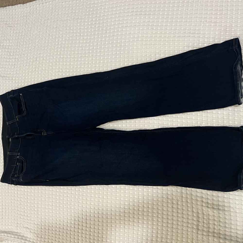 Lane Bryant mid rise boot cut super dark wash size 16